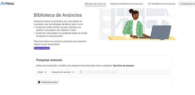 Biblioteca de Anúncios do Facebook