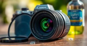 como limpar lente de camera