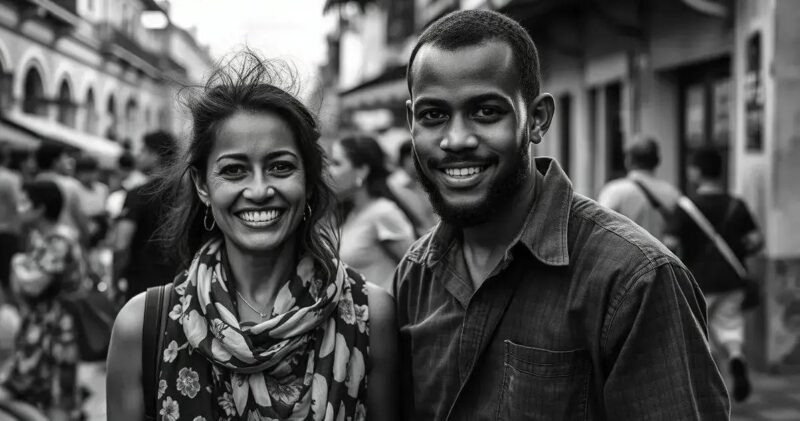 fotografia em preto e branco
